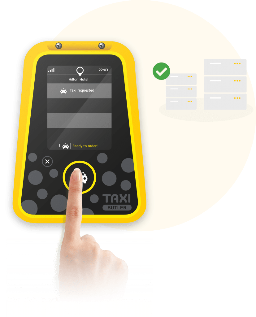 Venue Butler taxi booking for venues process step 1